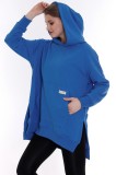 NGT- Sweatshirt oversize BL-56  Colors: Cobalt - Sizes: S-M-L-XL